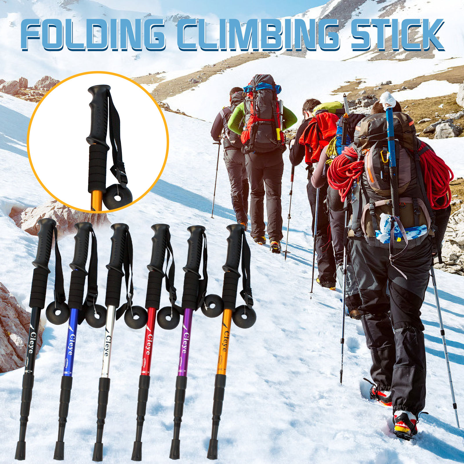 Jacenvly Mother's Day Trekking Poles Pack Hiking Or Walking Sticks - Strong Lightweight Mother's Day Gifts For Wome/Men/Mom/Girls/Kids/Teens